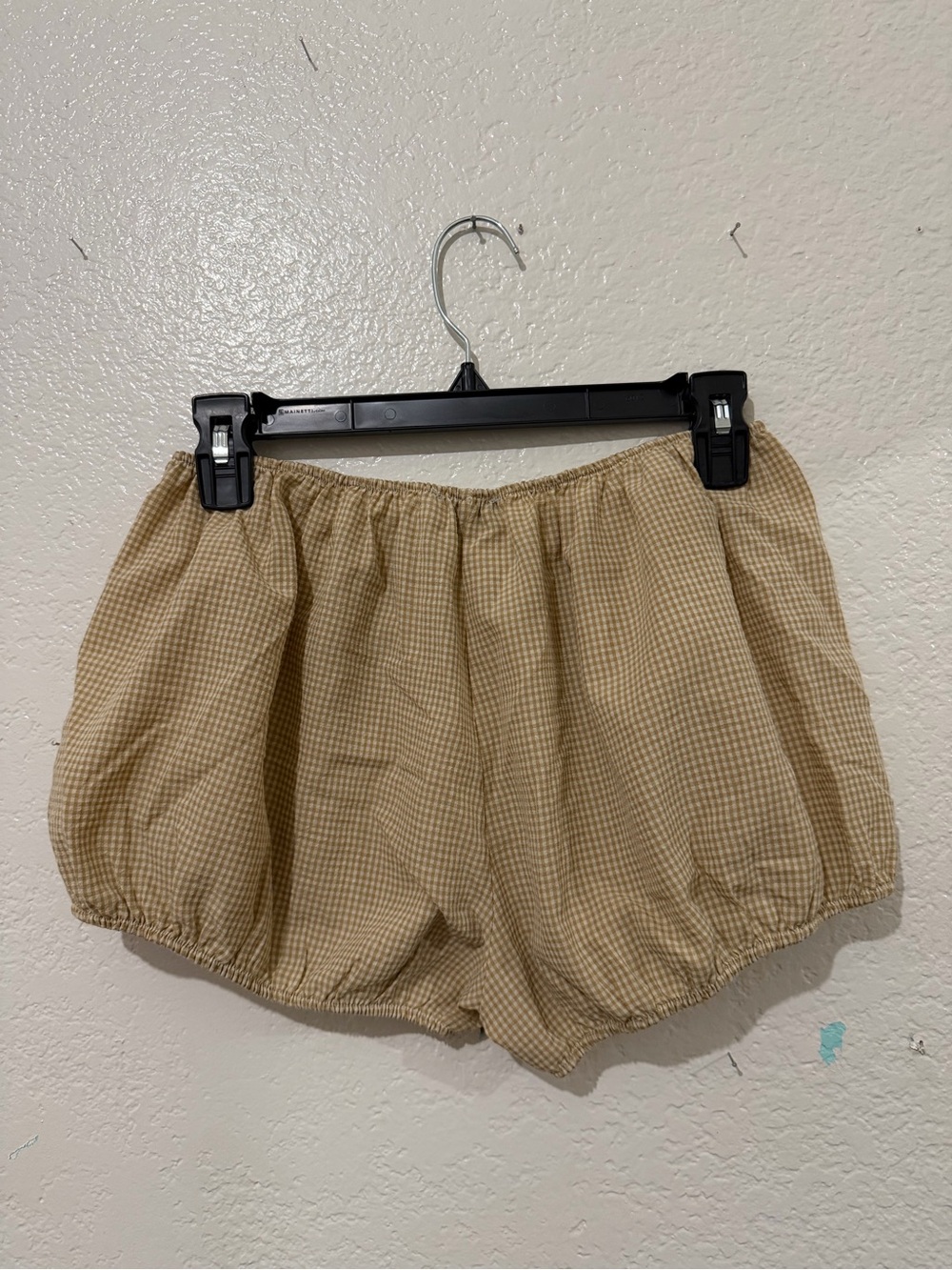 Casual Elastic-Waist Gingham Women’s bloomer Shorts - - Picture 2 of 3
